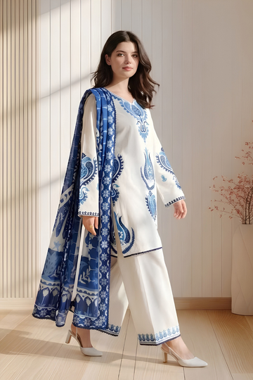 Zeen Dhaga - 3-Piece Luxury Printed Lawn Suit | Summer Lawn Suit with Dupatta